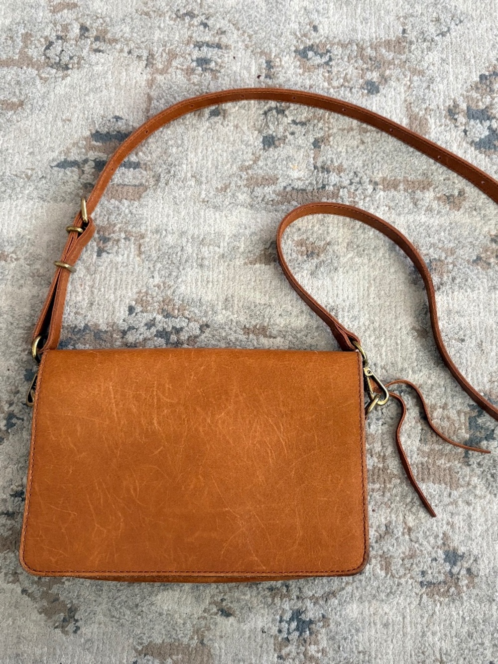 Madewell Flap Convertible Crossbody Bag – Saddle Brown
